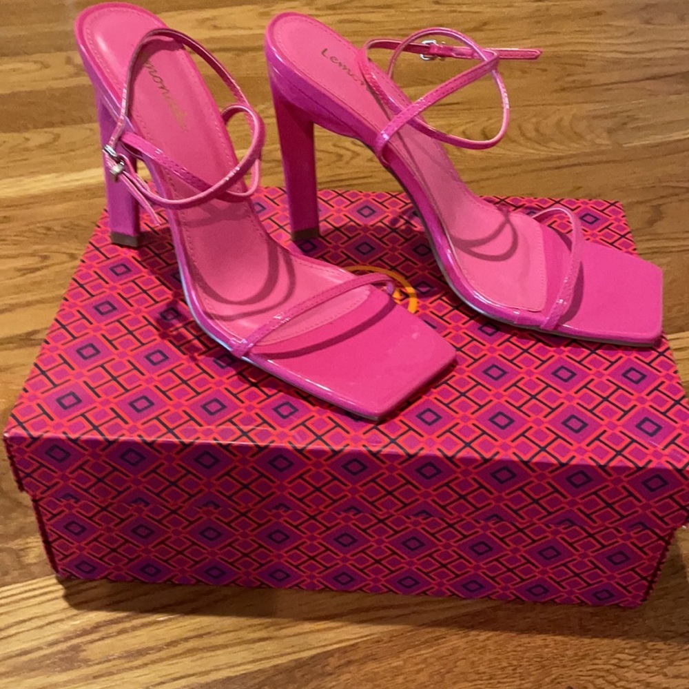 Like New Strappy Pink Heels.